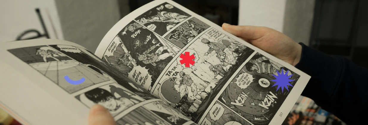 Обложка для статьи про комиксы