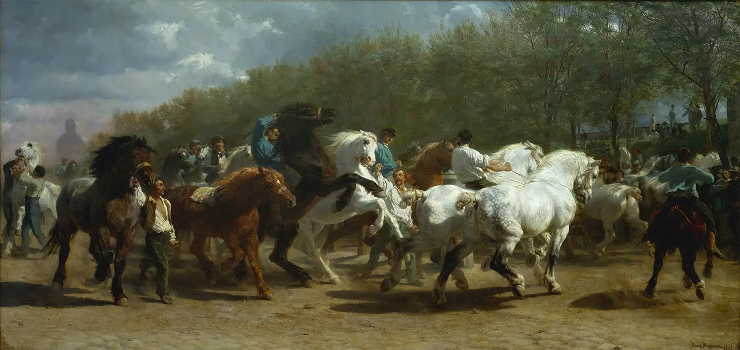 Роза Банёр. Конскі кірмаш. 1853 (1855)